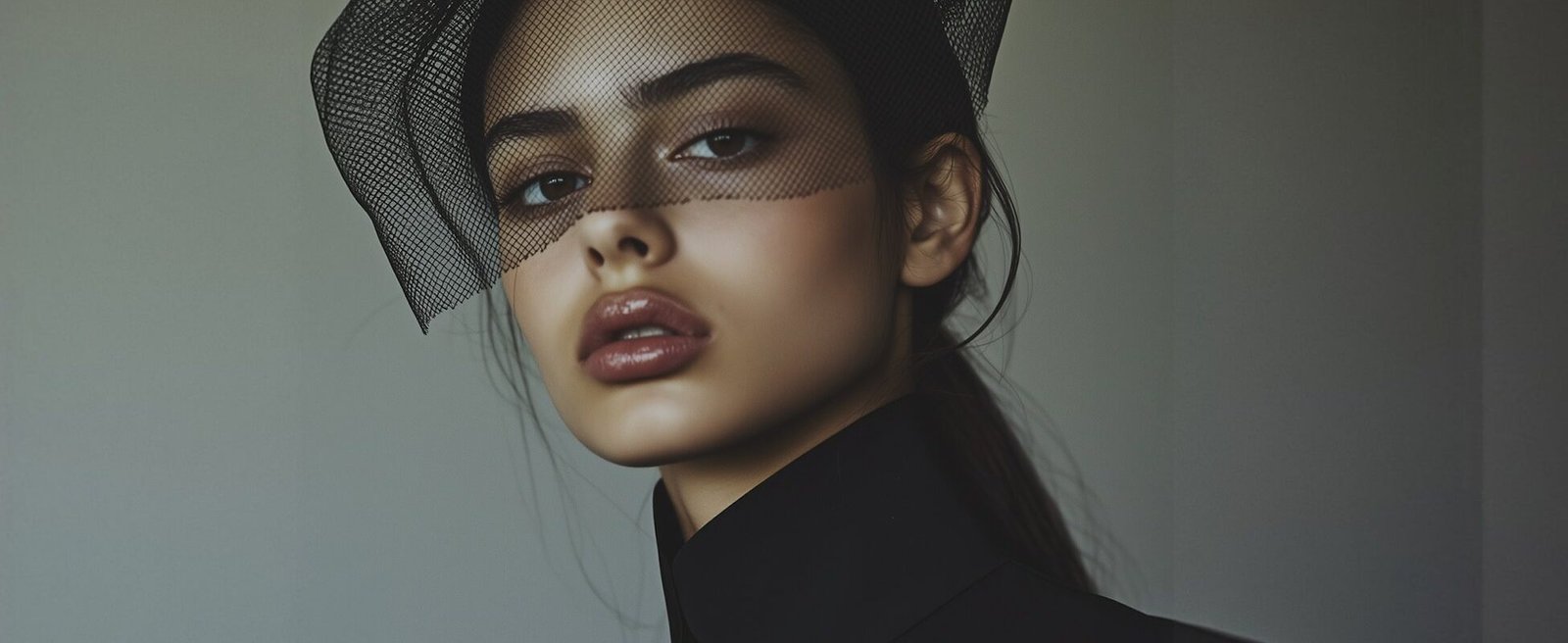 Elegant Veiled Portrait